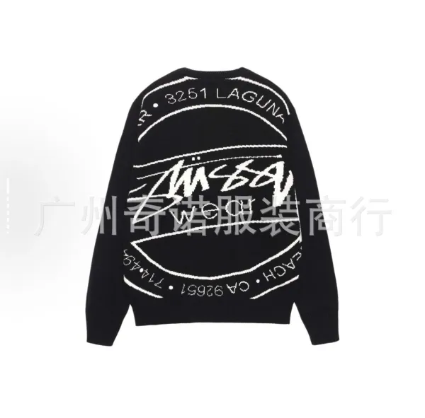 Stüssy × Laguna Sweater Black Knit Sweater - 1