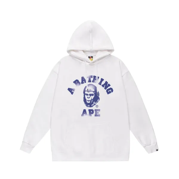 A Bathing Ape Classic Ape Head Graphic Hoodie Black - 34