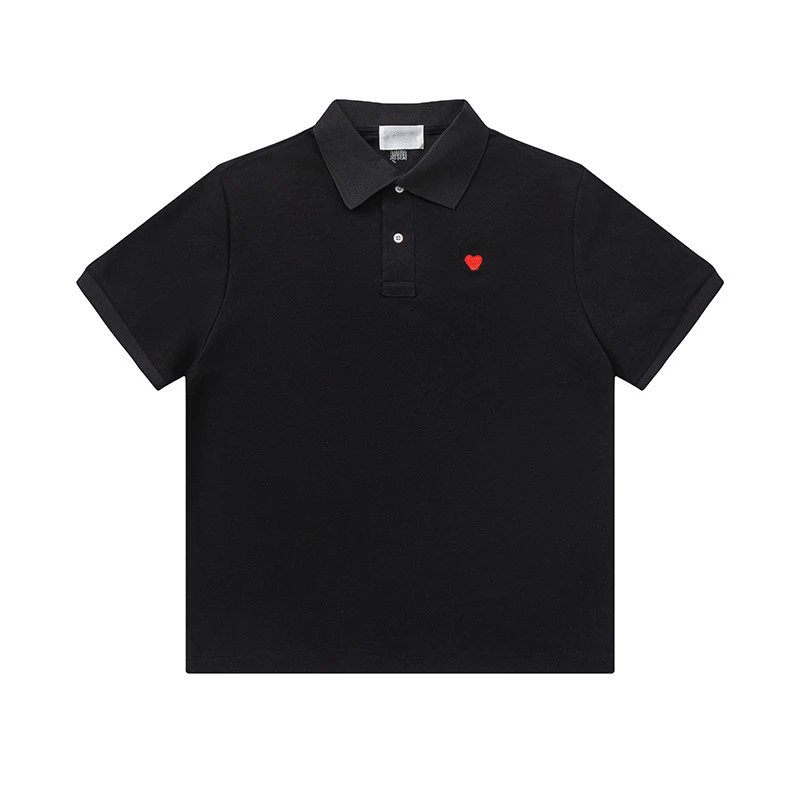 Heart Embroidery Cotton T-Shirt photo 2