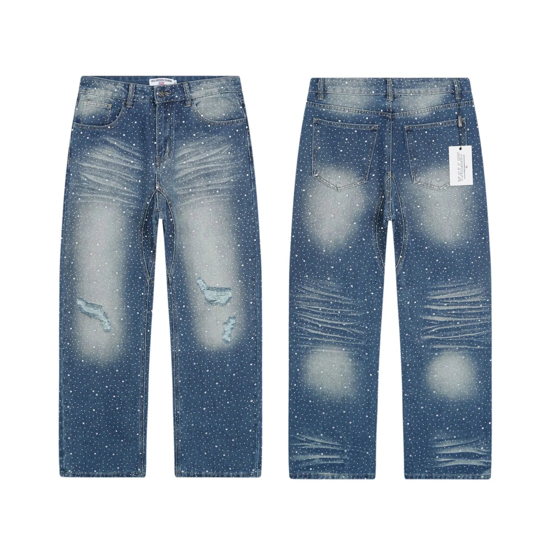 Washed Rhinestone Jeans photo 5