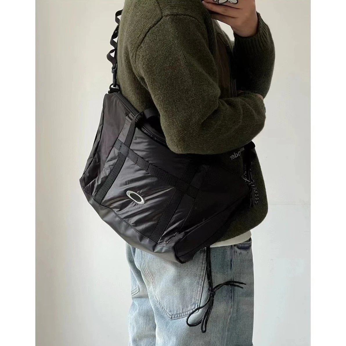 Nylon functional crossbody bag photo 3