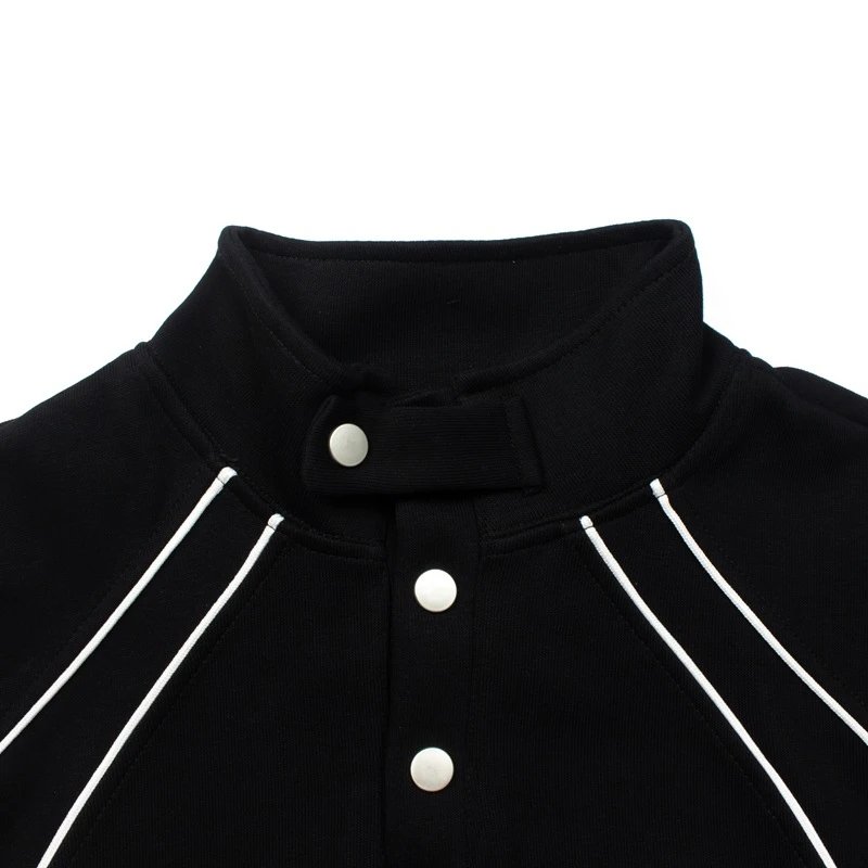 Football Color Block Long Sleeve Polo photo 7