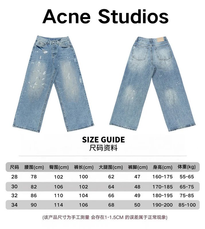 Water-Washed Splatter Jeans photo 3