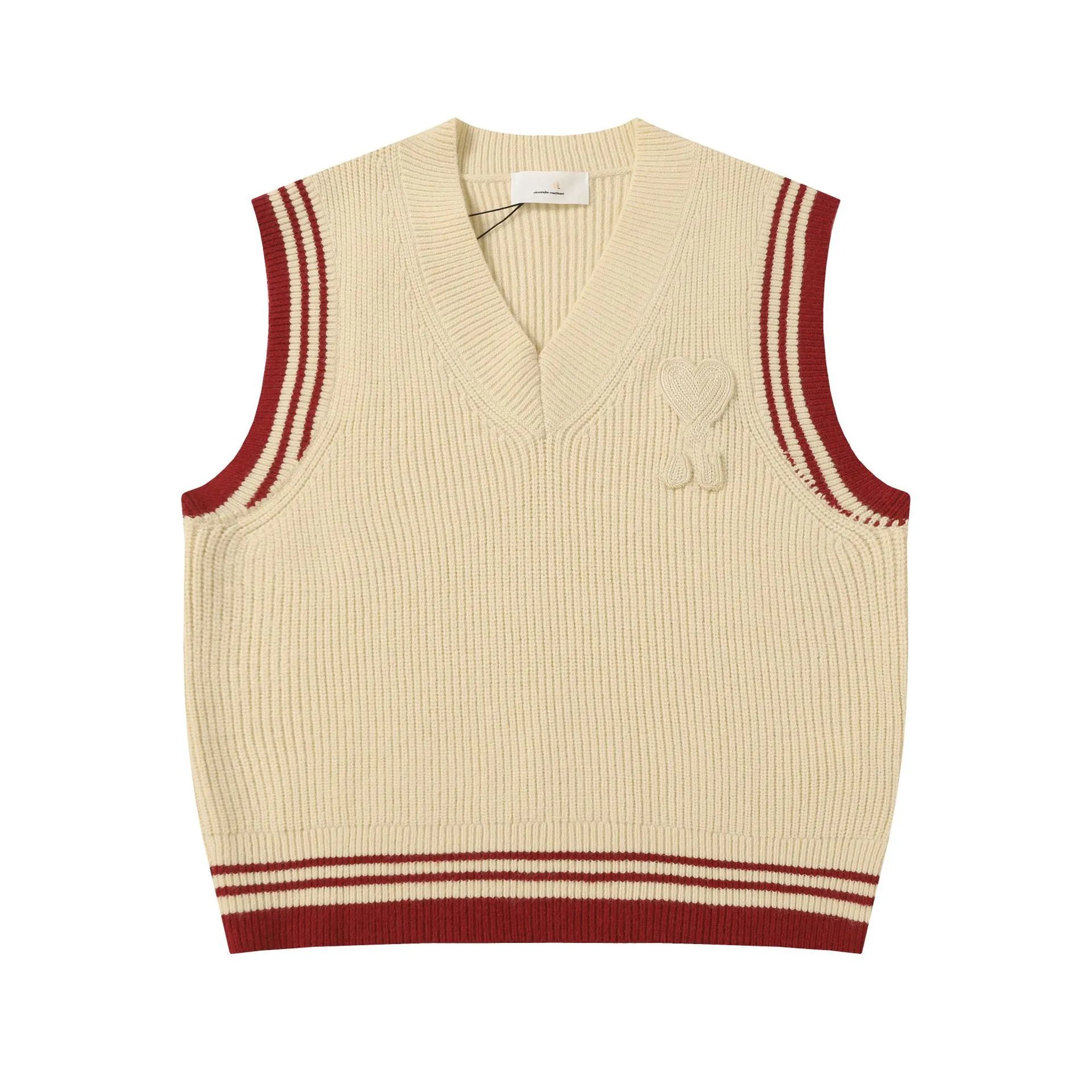 Heart Embroidered Wool Sweater photo 6