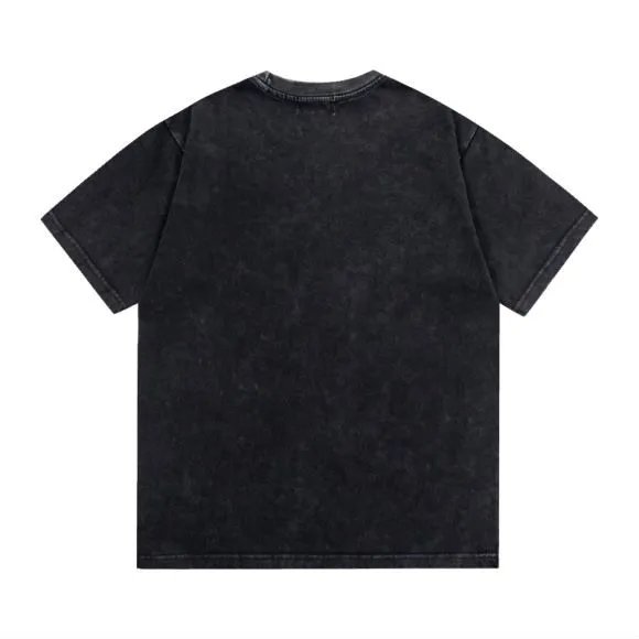 Washed Print Retro Loose T-Shirt photo 8