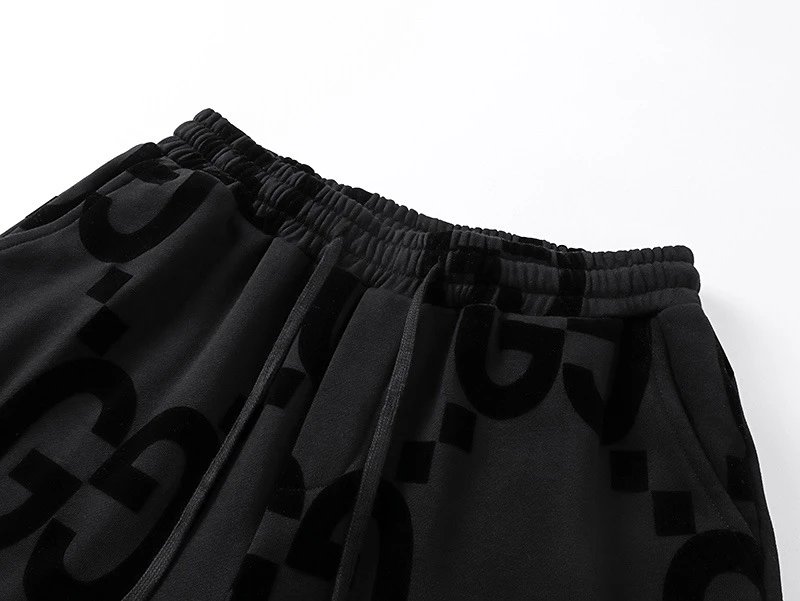 Gucci GG Monogram Black Sweatpants - 8