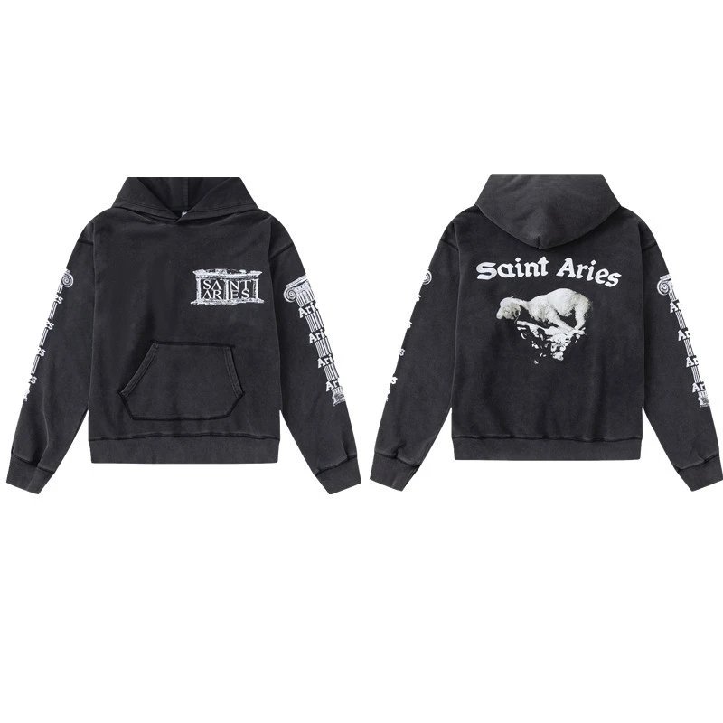 Distressed Character Hoodie Unisex photo 2