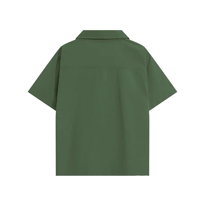 Gallery Dept Olive Green Camp Shirt and Shorts Set - 11