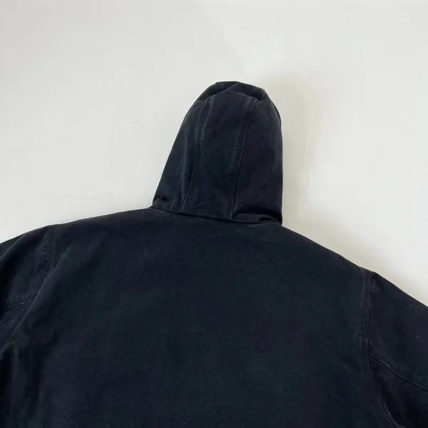 Carhartt WIP Active Jacket Charcoal Gray Hooded Workwear Jacket - 31