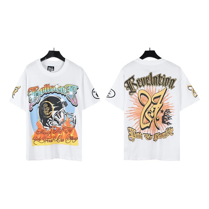 American Helmet Sequin Print T-Shirt photo 3