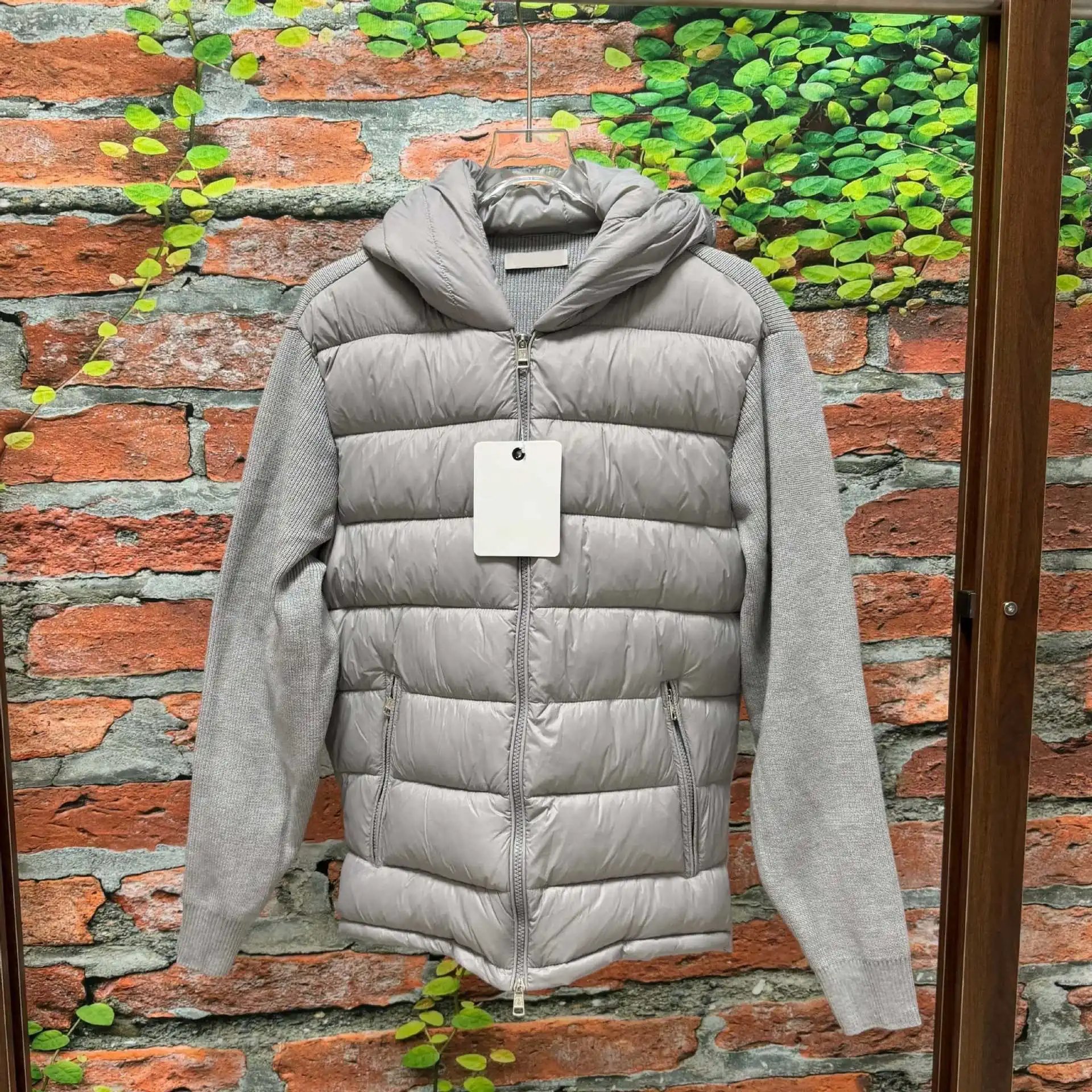 Knit Patchwork Lightweight Quilted Jacket photo 3