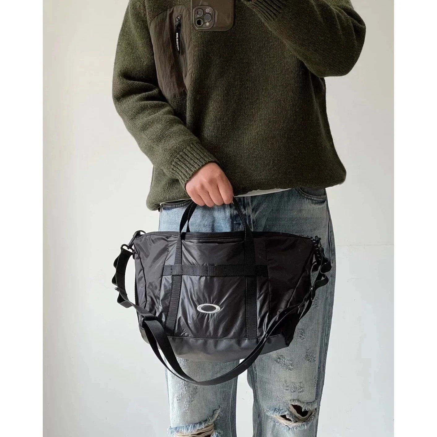 Nylon functional crossbody bag photo 2