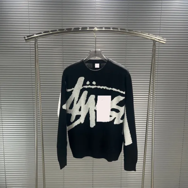 Design Graphic Knit Sweater Black - 37