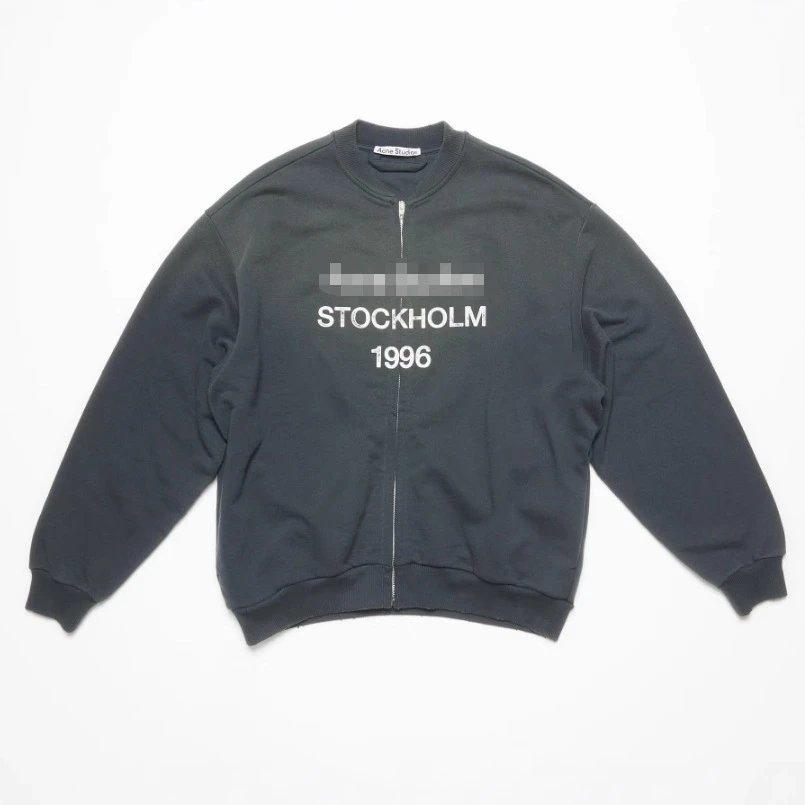 Vintage Distressed Zip Hoodie