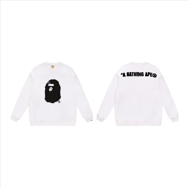 A Bathing Ape Classic Ape Head White Hoodie - 1