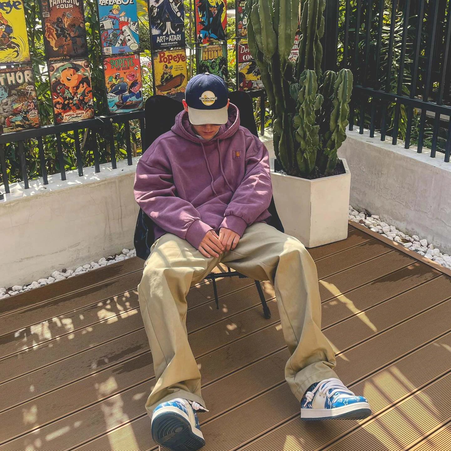 Vintage Washed Drawstring Hoodie photo 7