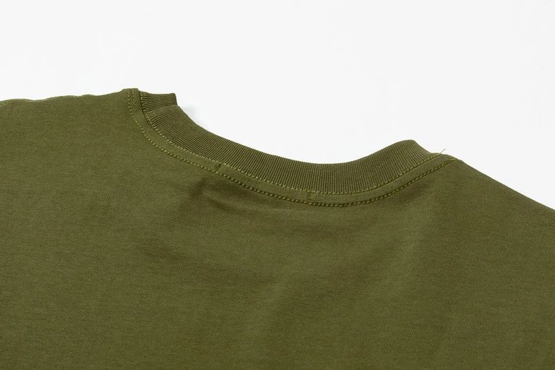 Maison Kitsuné Fox Embroidery T-Shirt Army Green - 14