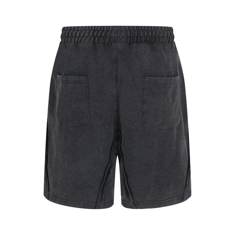 Patchwork distressed shorts photo 5