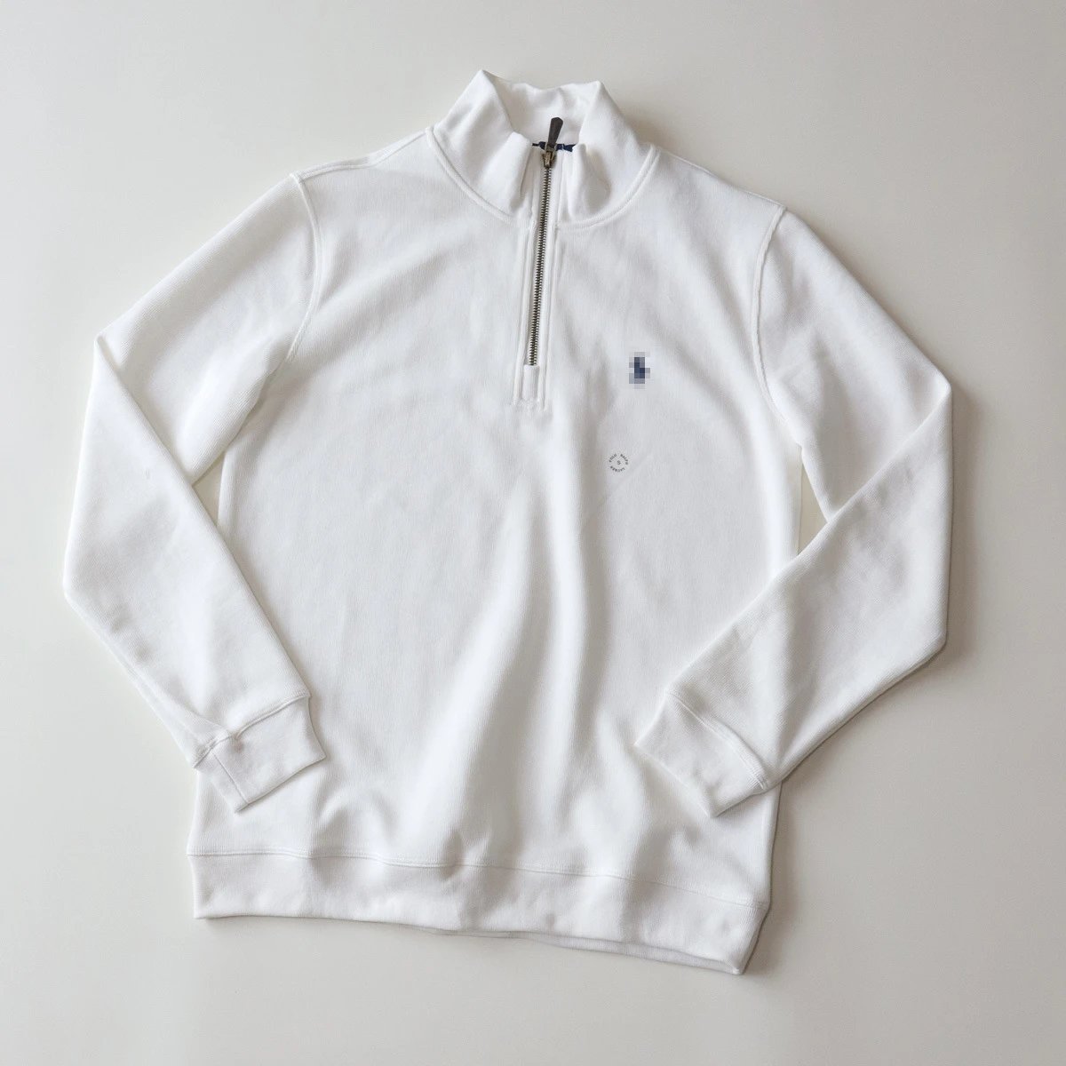 Half Zip High Neck Knit Sweatshirt photo 2