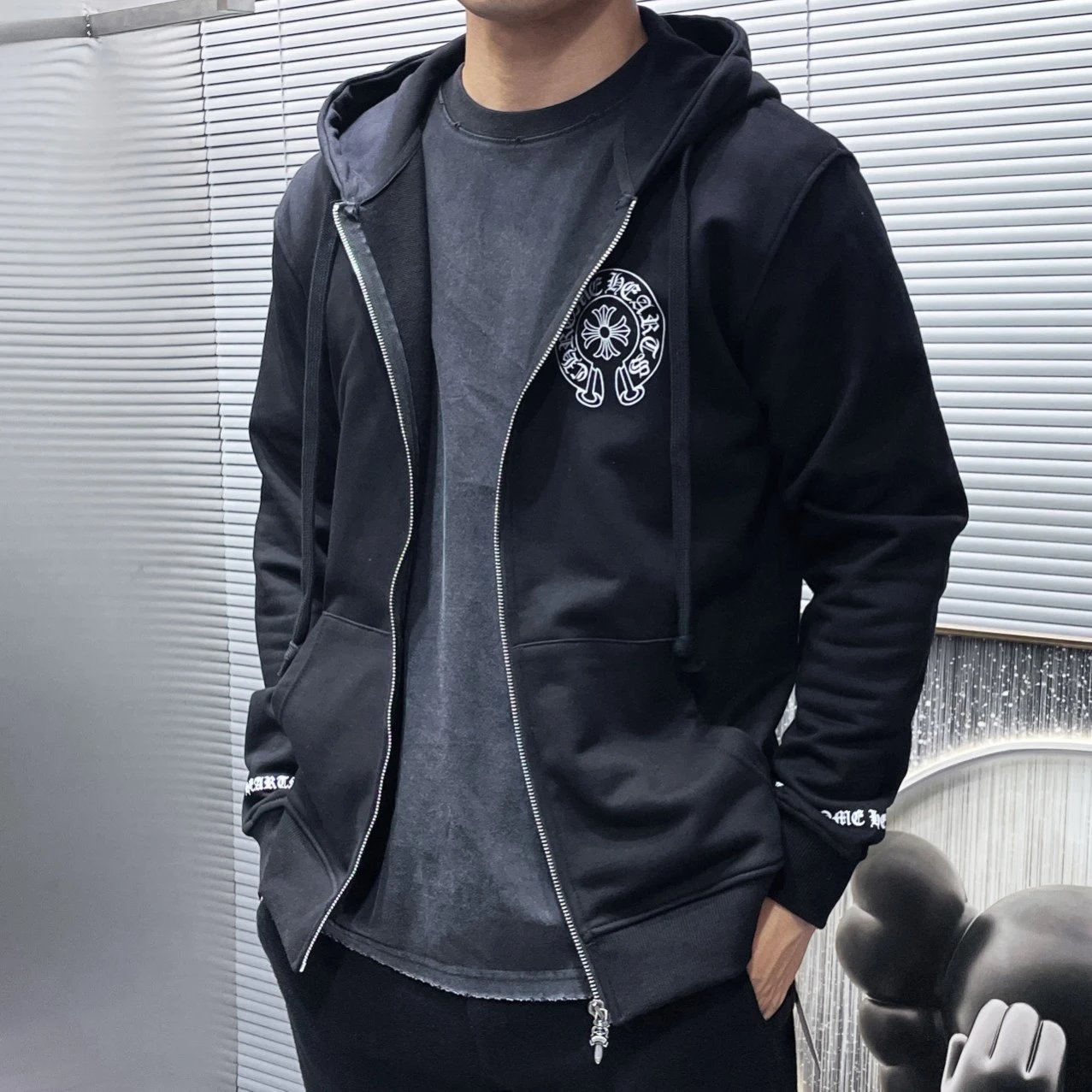 Printed Hoodie Couple Set photo 8