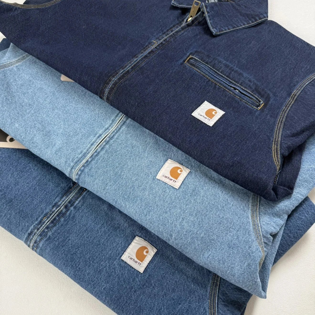 Carhartt WIP Detroit Jacket Light Wash Denim Jacket - 26