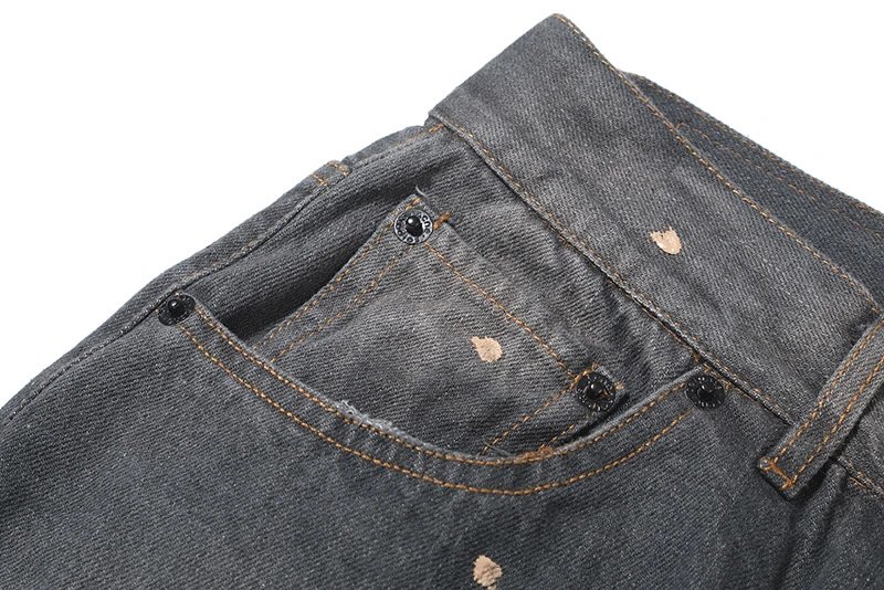 Vintage Washed Denim Jeans Couple Style photo 4