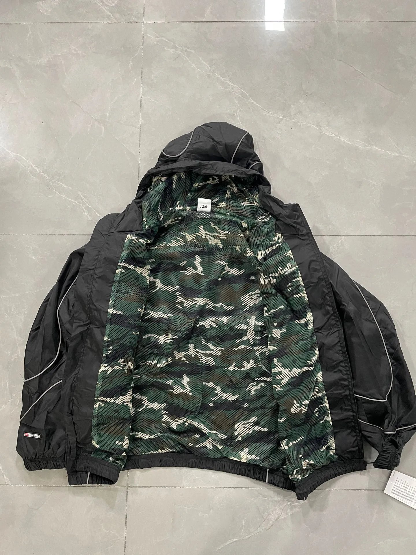 Off-White Industrial Line Black with White Piping Hoodie and Sweatpants Set - 14