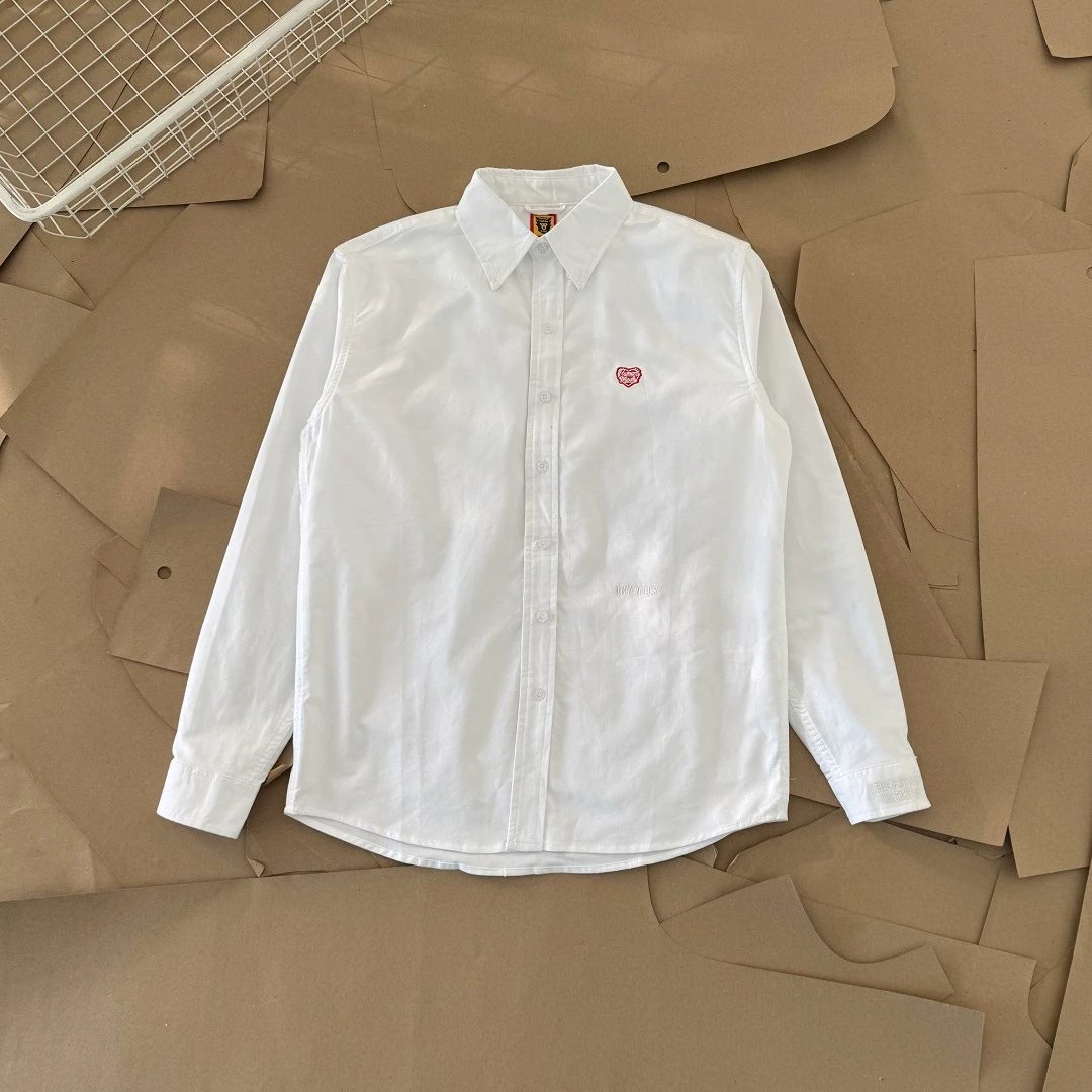 Embroidered Heart Couples Long Sleeve Shirt photo 4