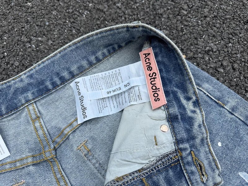 Vintage Washed Splatter Jeans photo 8