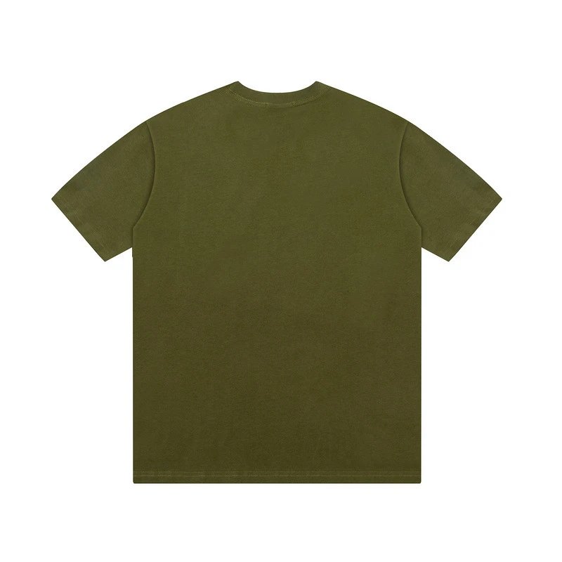 Maison Kitsuné Fox Embroidery T-Shirt Army Green - 7