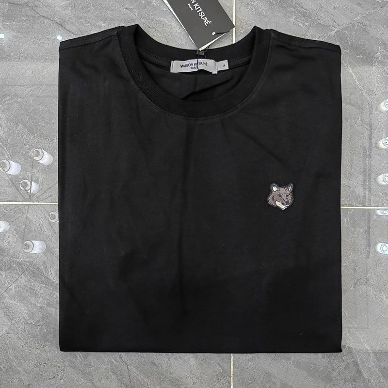 Maison Kitsuné Fox Embroidery T-Shirt Army Green - 39