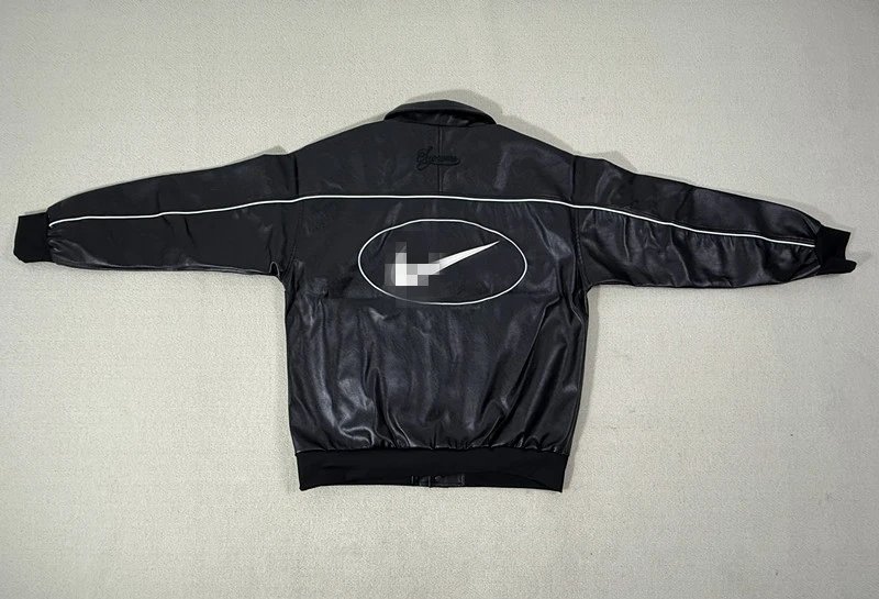 Collaboration PU Leather Jacket Vintage photo 6