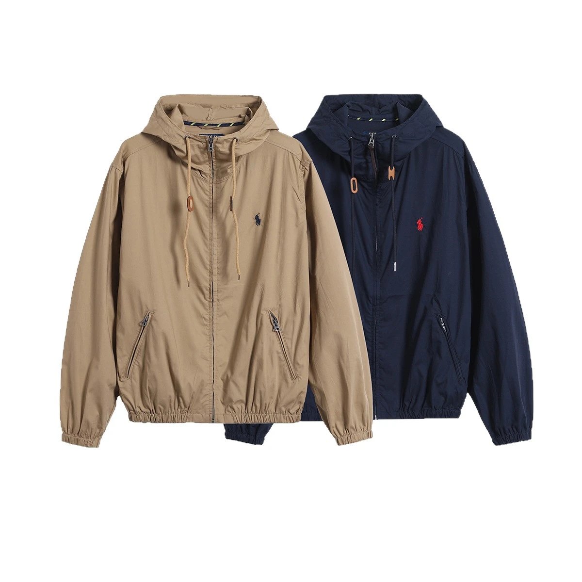 Polo Ralph Lauren Khaki Hooded Windbreaker Jacket