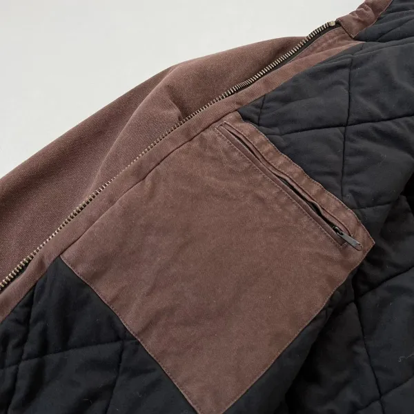 Carhartt WIP Active Jacket Charcoal Gray Hooded Workwear Jacket - 41