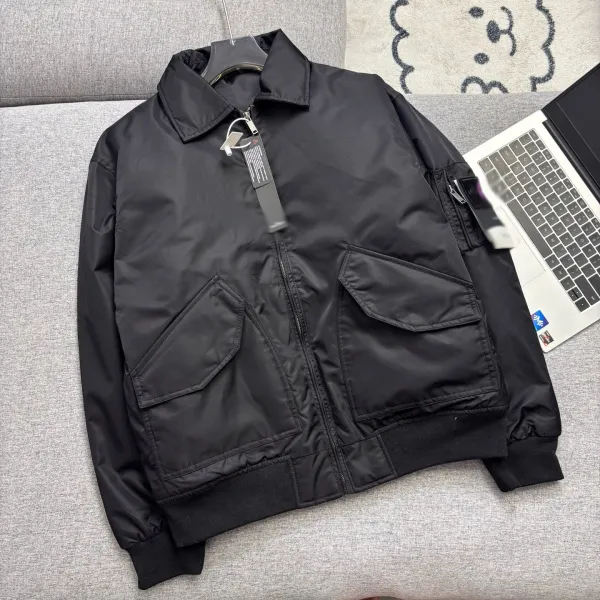 Design MA-1 Style Flight Jacket Black Outerwear - 1