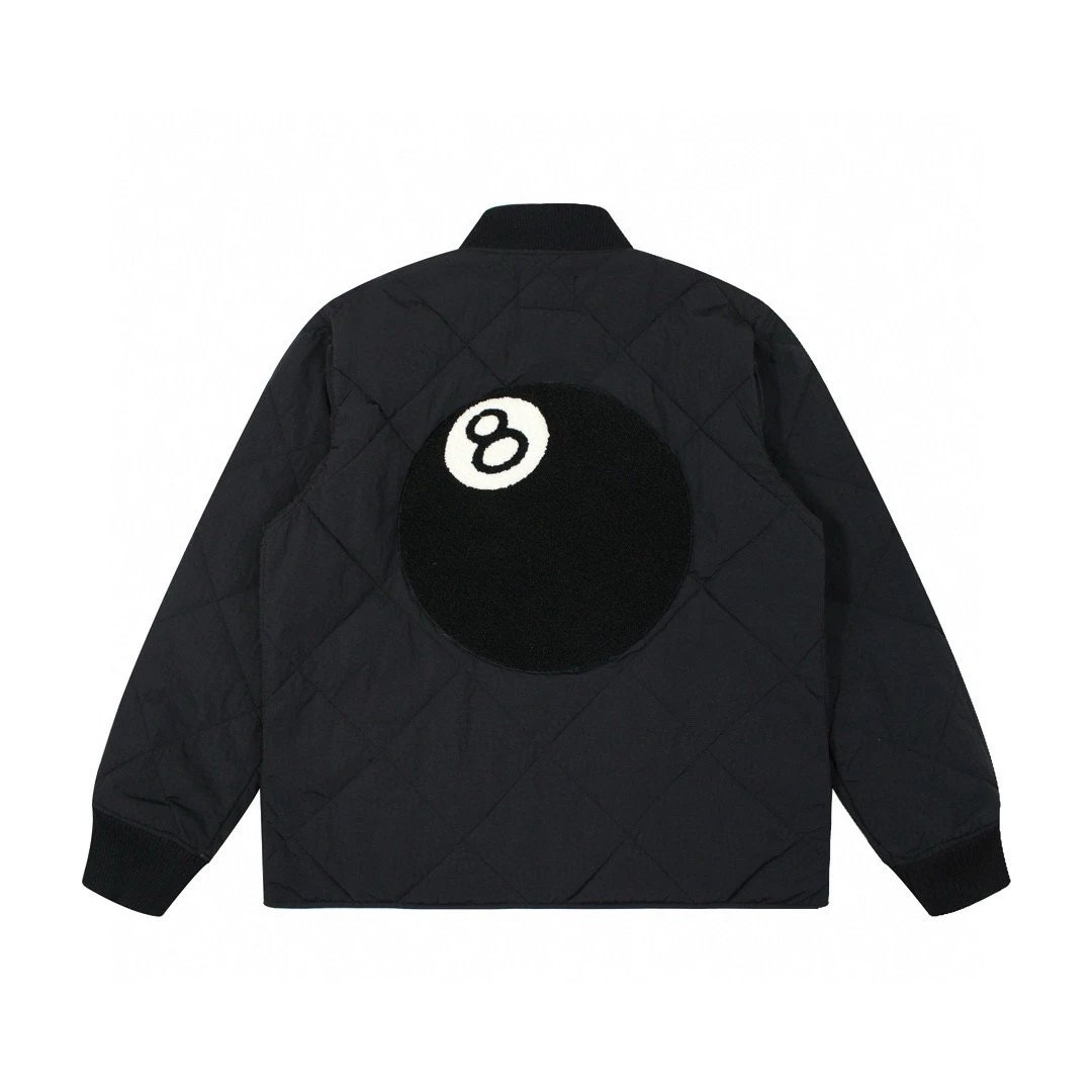 Number 8 Ball Quilted Zip Jacket photo 2