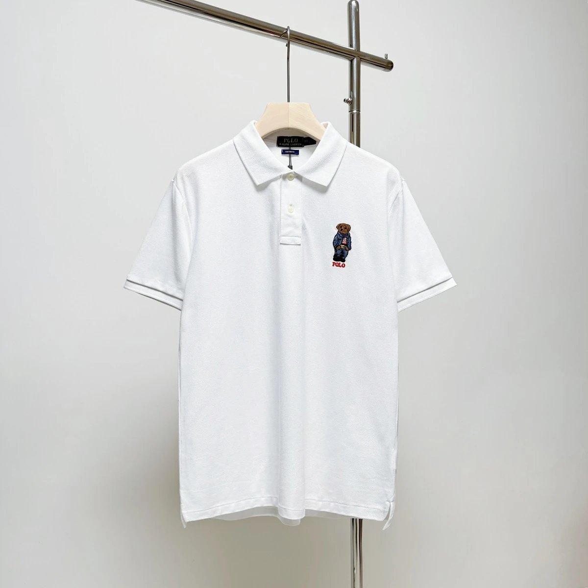 Bear Embroidered Polo Shirt photo 7
