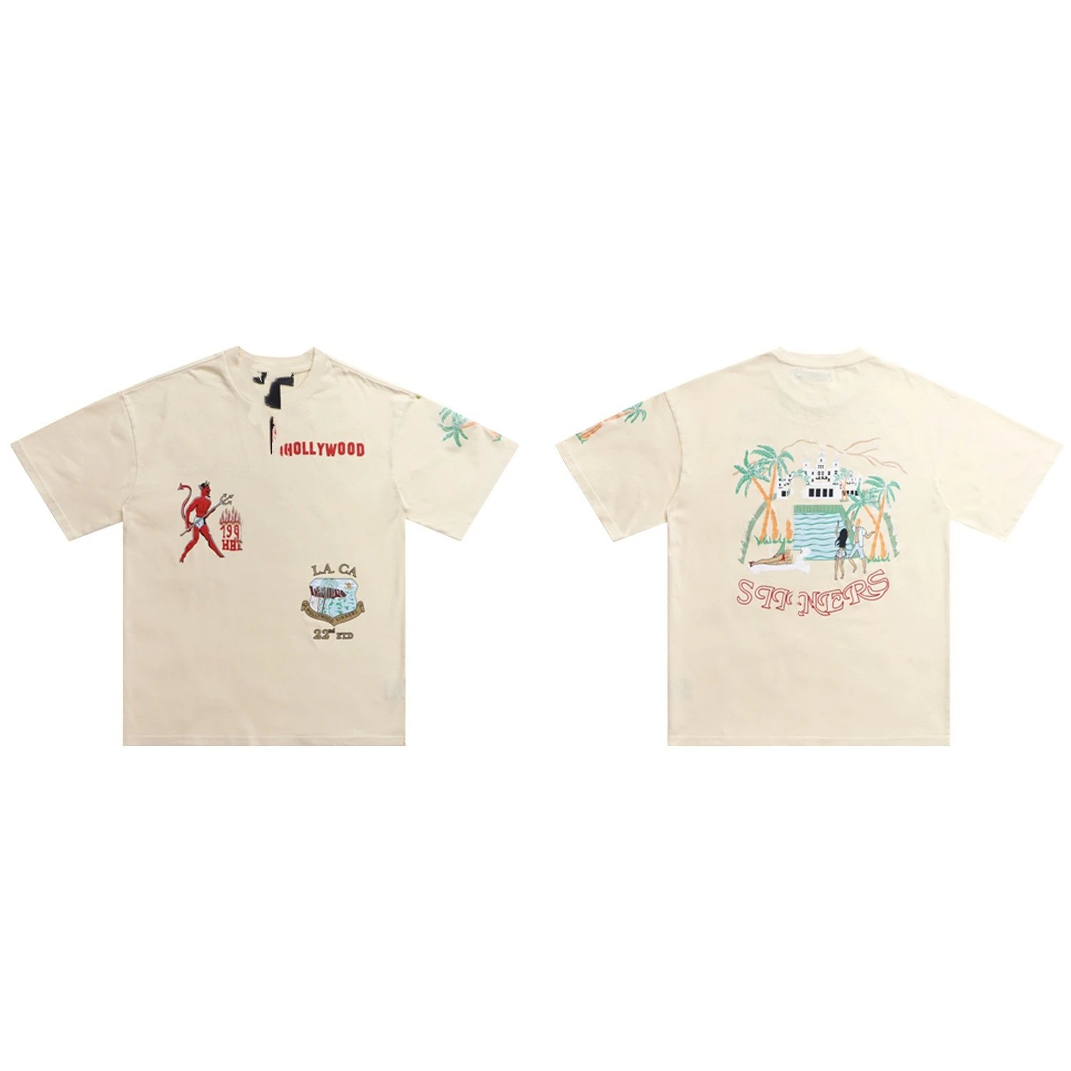 Spring Summer Letter Print T-Shirt photo 3