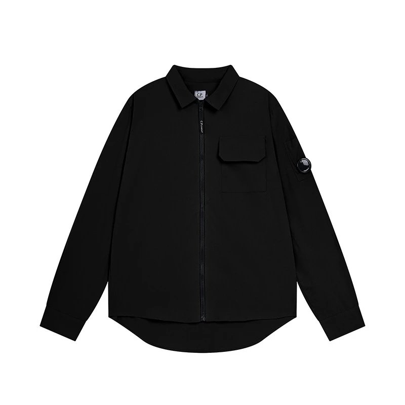 C.P. Company Zip-Up Shirt Light Blue Shirt - 5