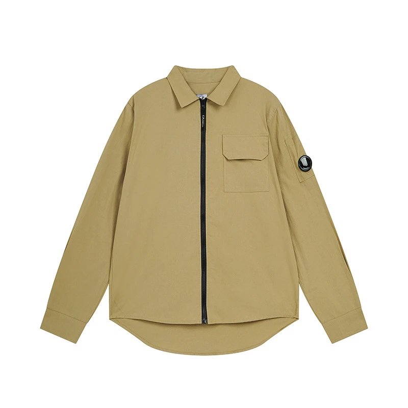 C.P. Company Zip-Up Shirt Light Blue Shirt - 10