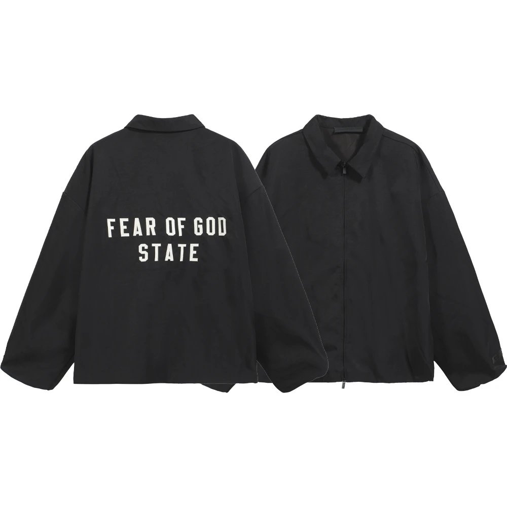 Letter Patch Embroidered Jacket photo 2