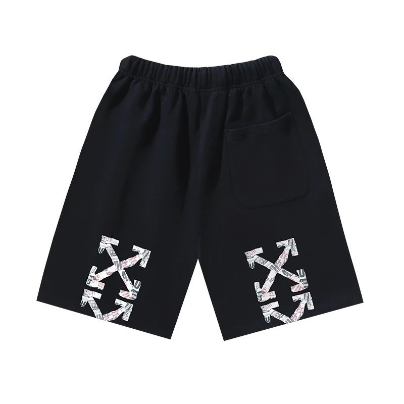 Brushed Cotton Terry Arrow Print Shorts photo 6