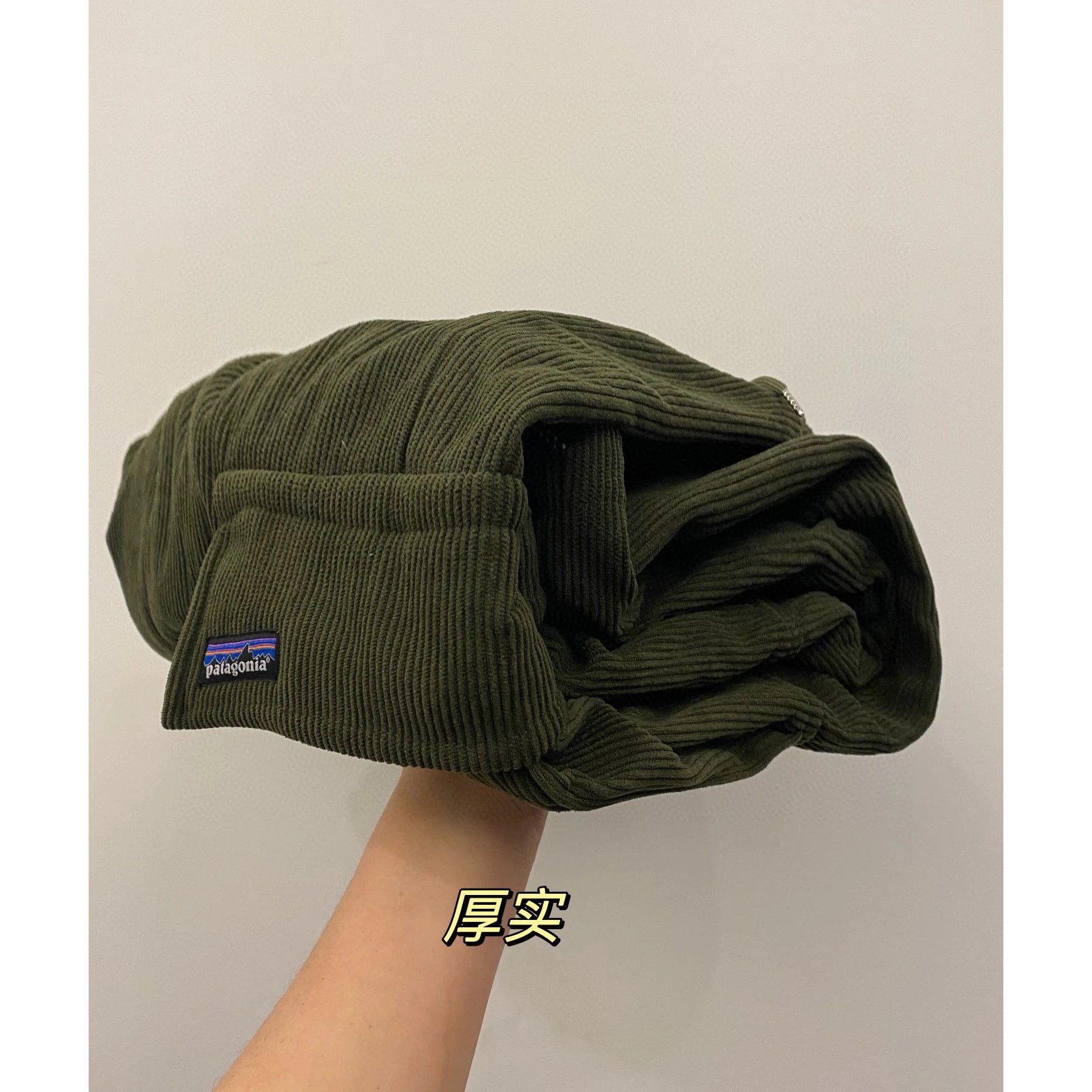 Retro Corduroy Cargo Pants with Drawstring photo 6