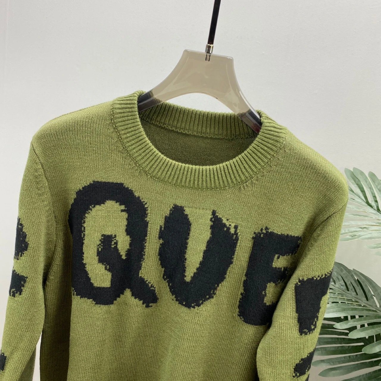 Long Sleeve Wool Sweater Letter Print Unisex photo 5