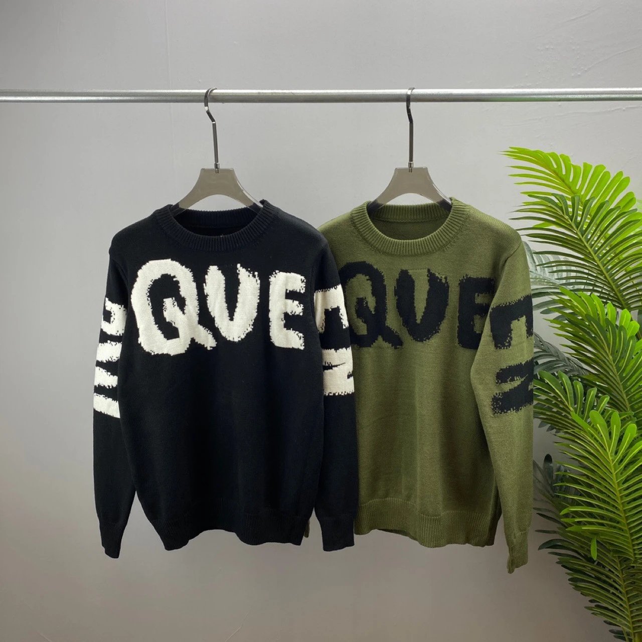 Long Sleeve Wool Sweater Letter Print Unisex photo 8