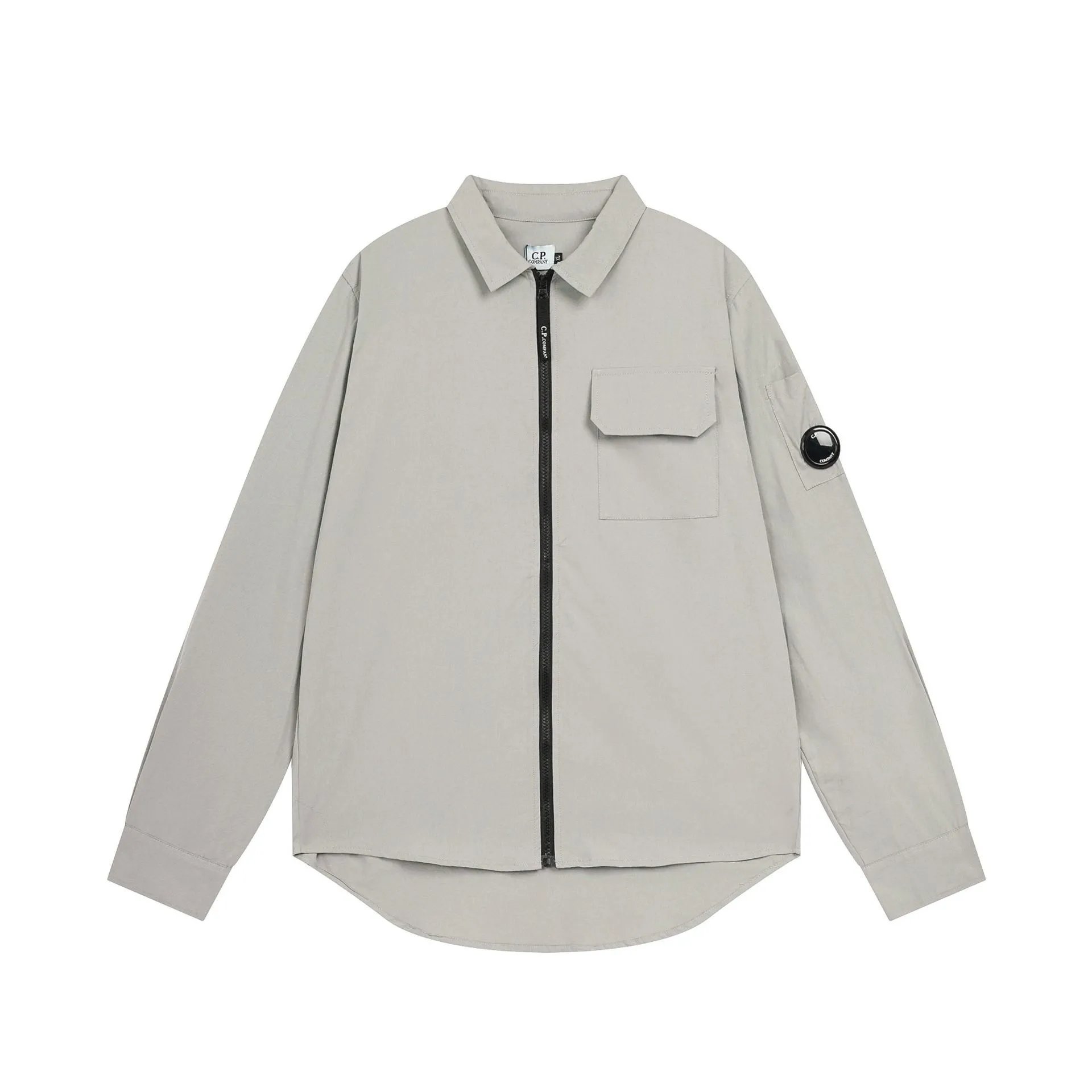 C.P. Company Zip-Up Shirt Light Blue Shirt - 12