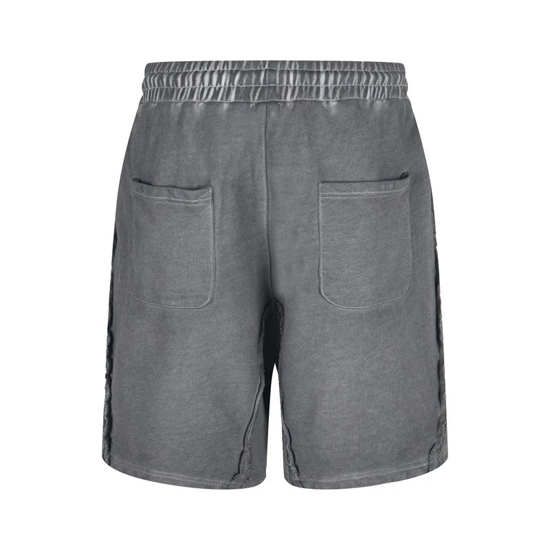 Patchwork distressed shorts photo 6