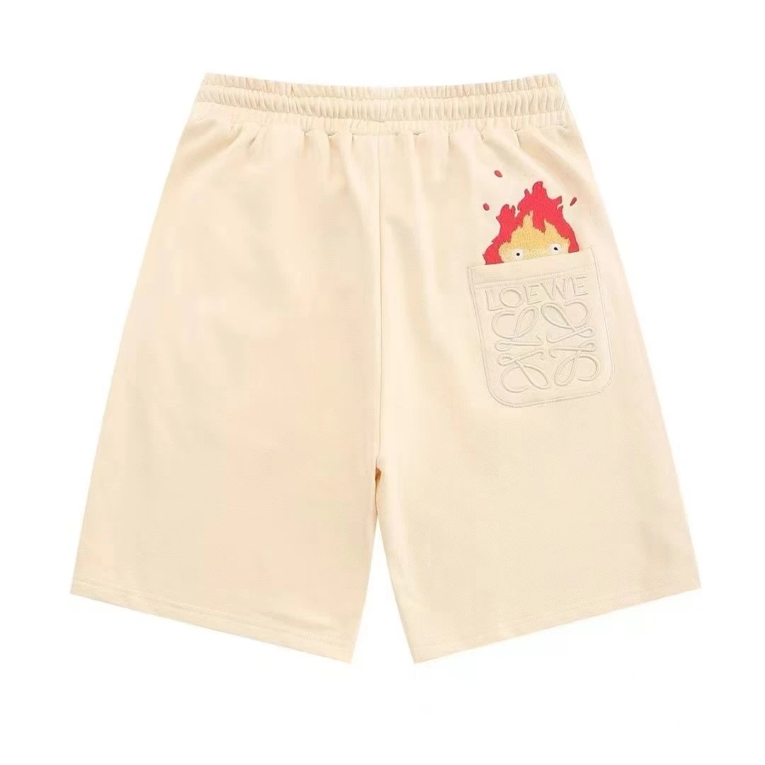 Pocket Flame Embroidered Shorts photo 6