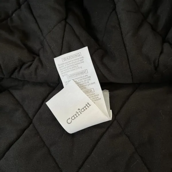 Carhartt WIP Active Jacket Charcoal Gray Hooded Workwear Jacket - 52