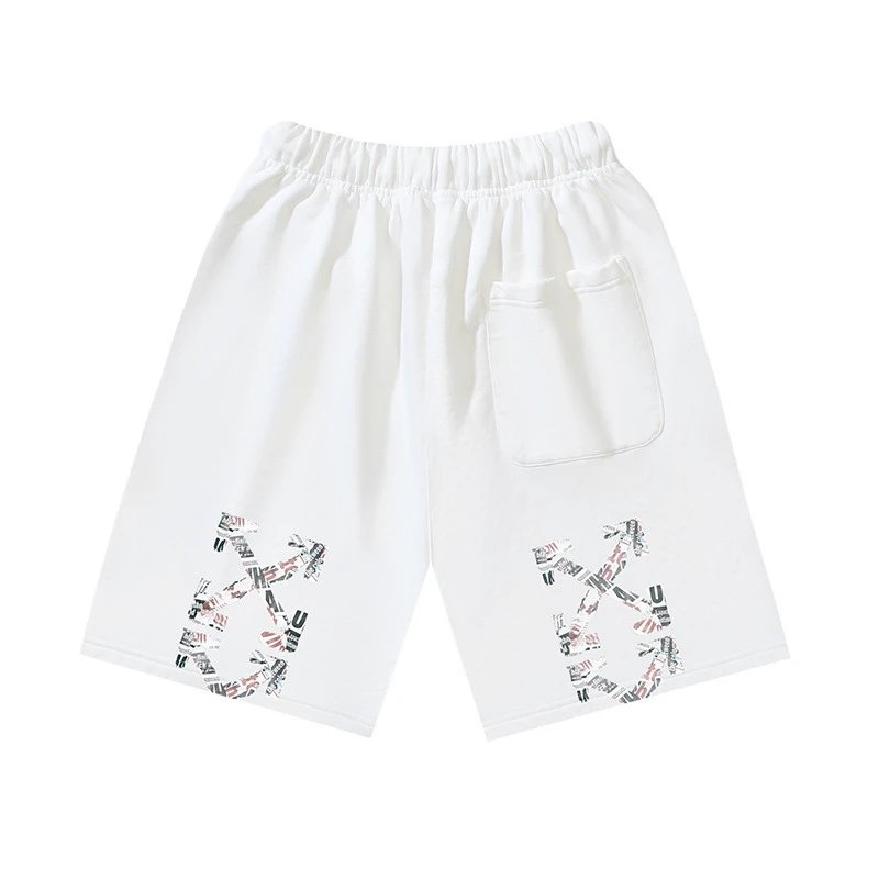 Brushed Cotton Terry Arrow Print Shorts photo 7